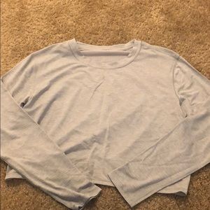 sky blue lululemon long sleeve